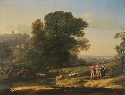 Landscape with Cephalus and Procris Reunited by Diana Claude Lorrain